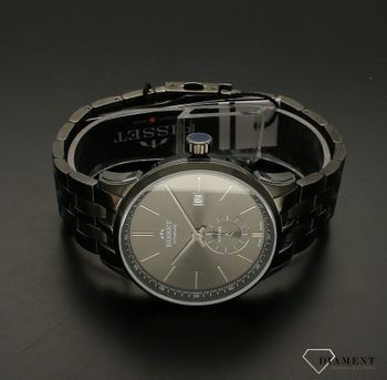 Zegarek męski na bransolecie Szafirowe Szkło BSMF59 GRAFITOWY. Szwajcarska marka Bisset prezentuję wysoką różnorodność i bogactwo zegarków. Bisset wyróżnia się wysoką jakością wykonania i dzięki dopracowanym mechanizmom (2).jpg